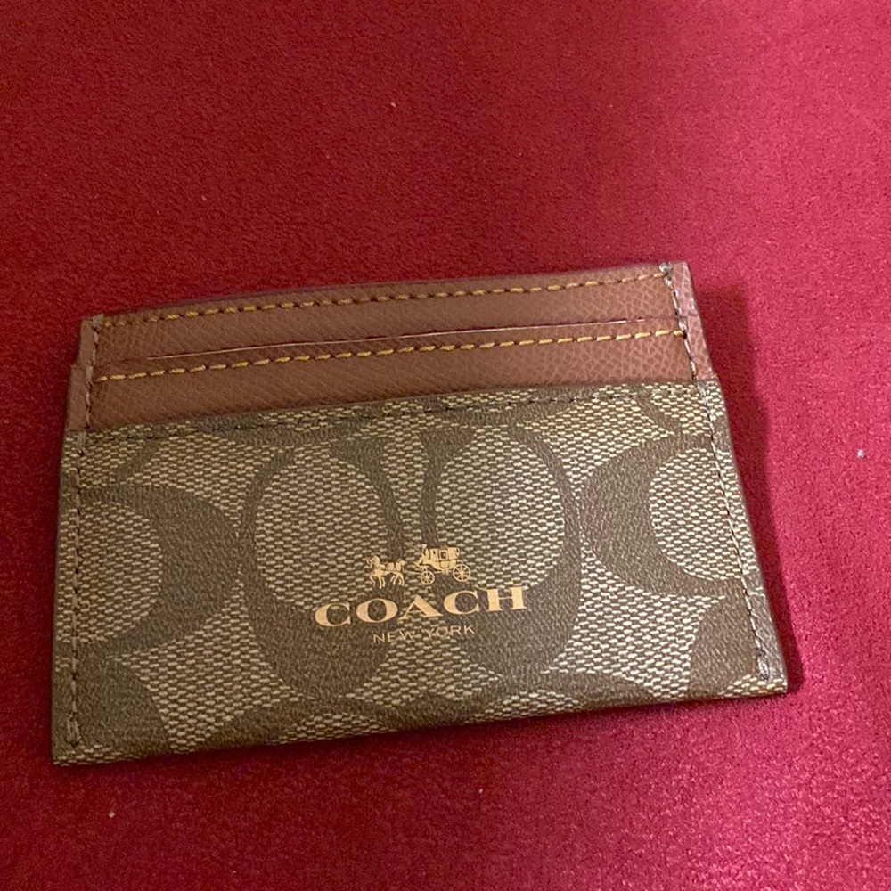 Coach travel card holder